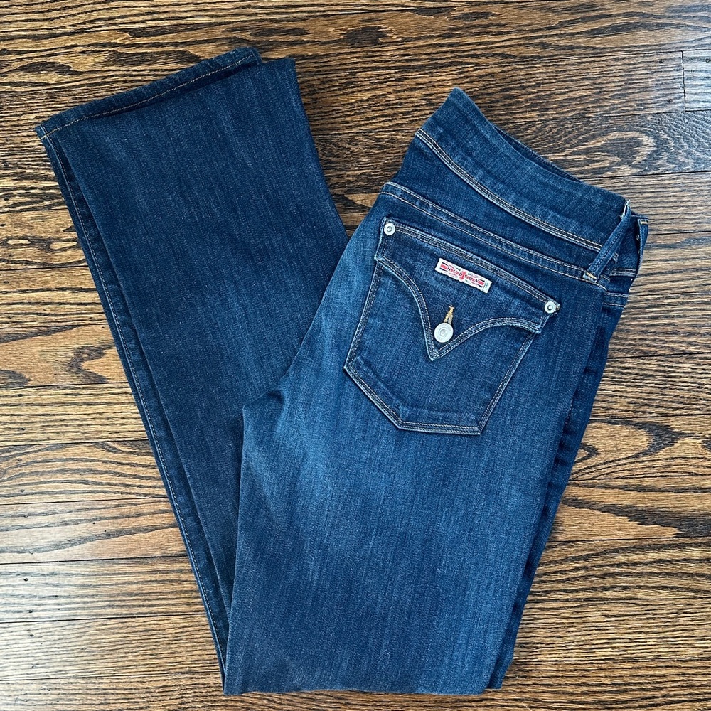 Hudson Jeans Dark Blue Straight Leg Women's Jeans